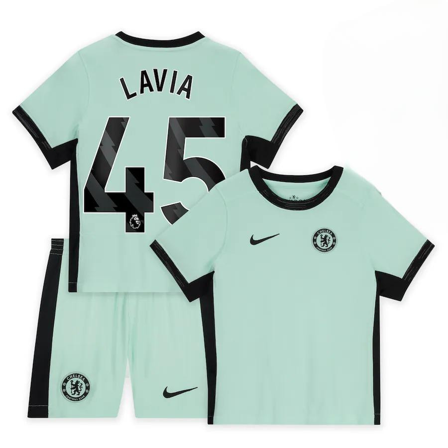 Romo Lavia 45 Chelsea 2023-24 Third Stadium YOUTH Kit Jersey – Mint