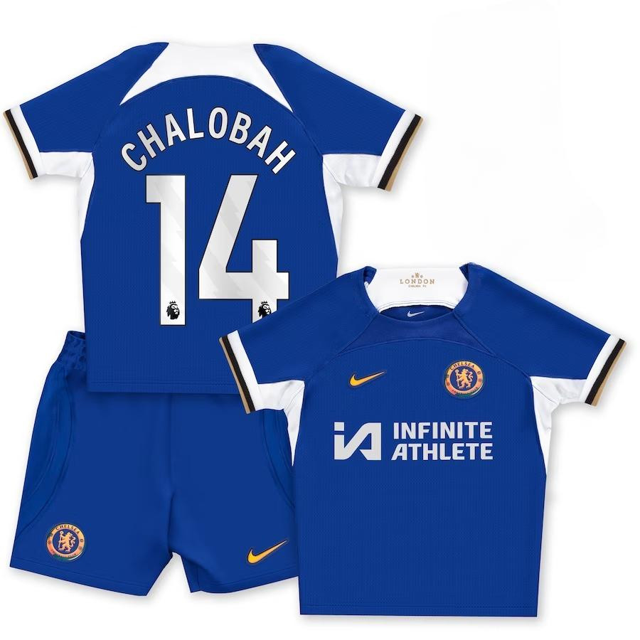 Trevoh Chalobah 14 Chelsea 2023-24 Home Stadium YOUTH Kit Jersey – Blue