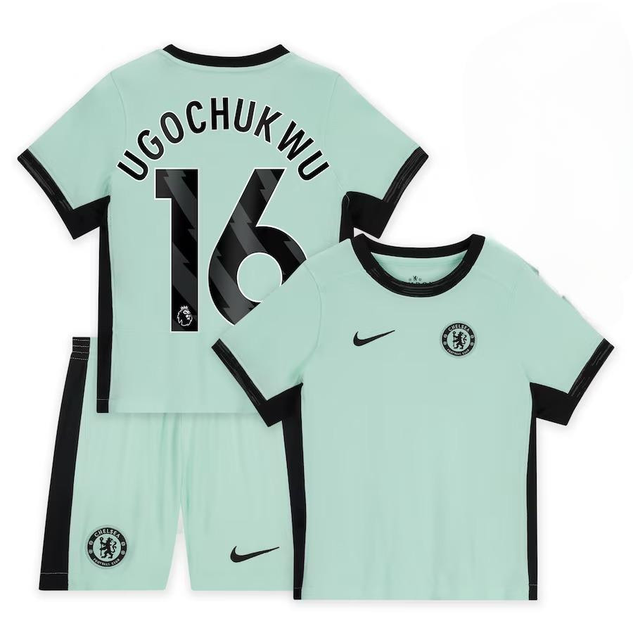 Lesley Ugochukwu 16 Chelsea 2023-24 Third Stadium YOUTH Kit Jersey – Mint