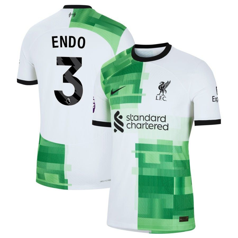 Wataru Endo 3 Liverpool 2023/24 Away Men Jersey – White