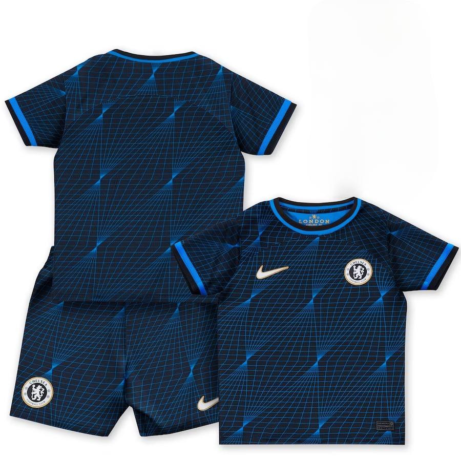 Chelsea 2023-24 Away Stadium YOUTH Kit Jersey – Navy