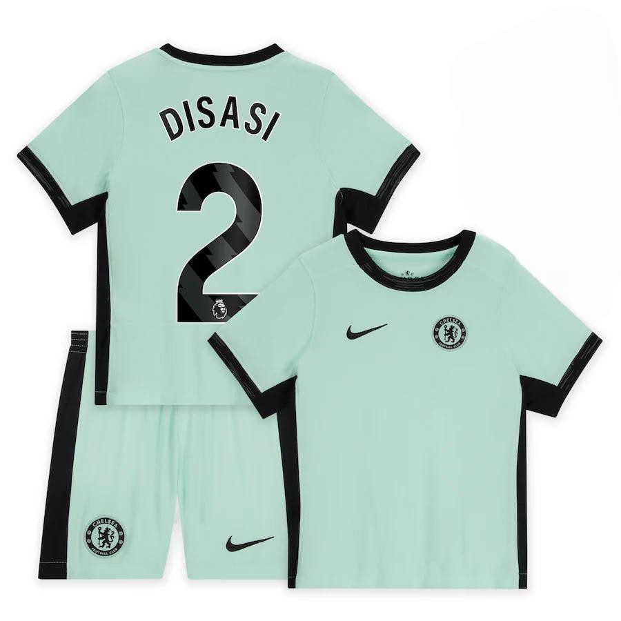 Axel Disasi 2 Chelsea 2023-24 Third Stadium YOUTH Kit Jersey – Mint