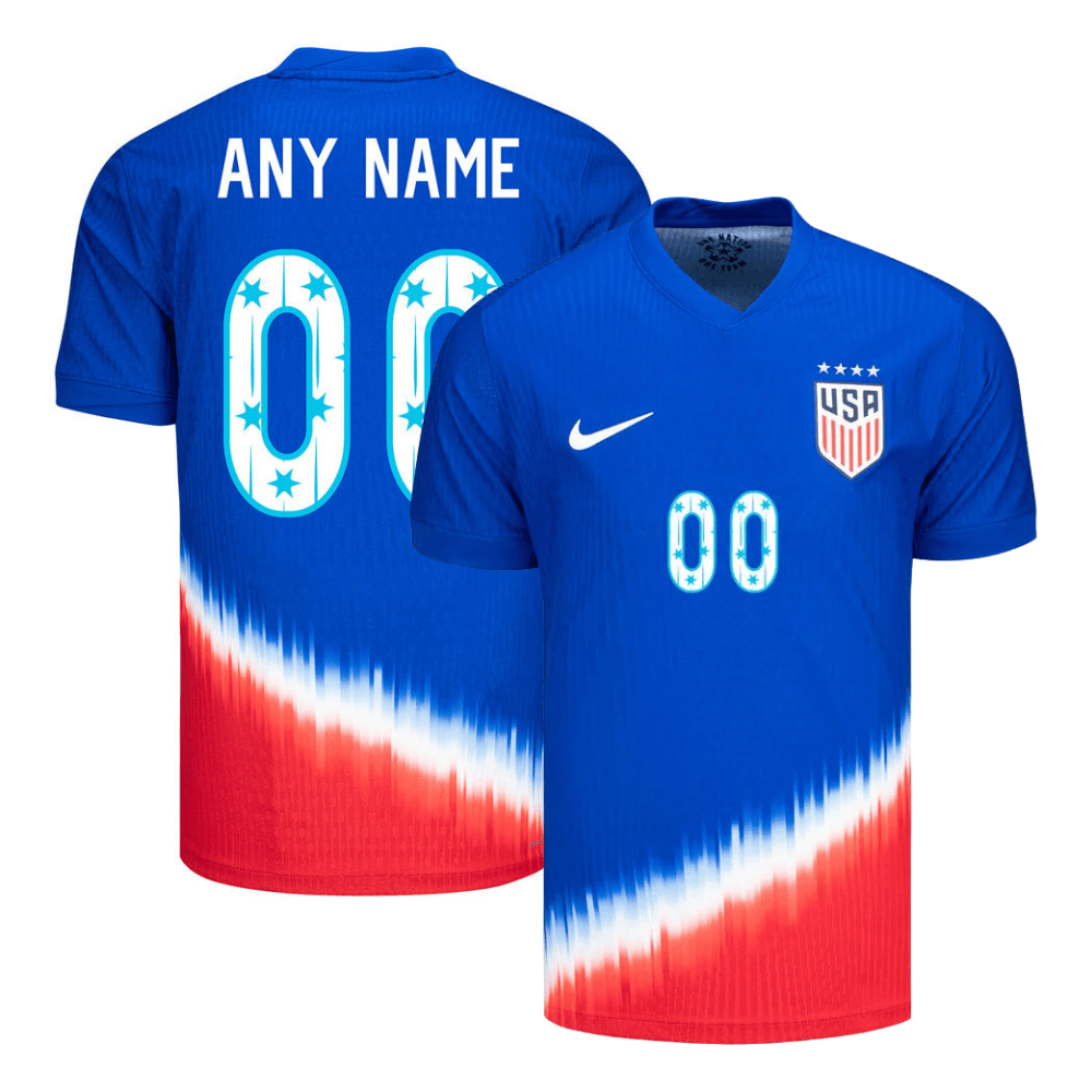 USWNT 2024 SheBelieves Cup Personalized Away Stadium MEN Jersey