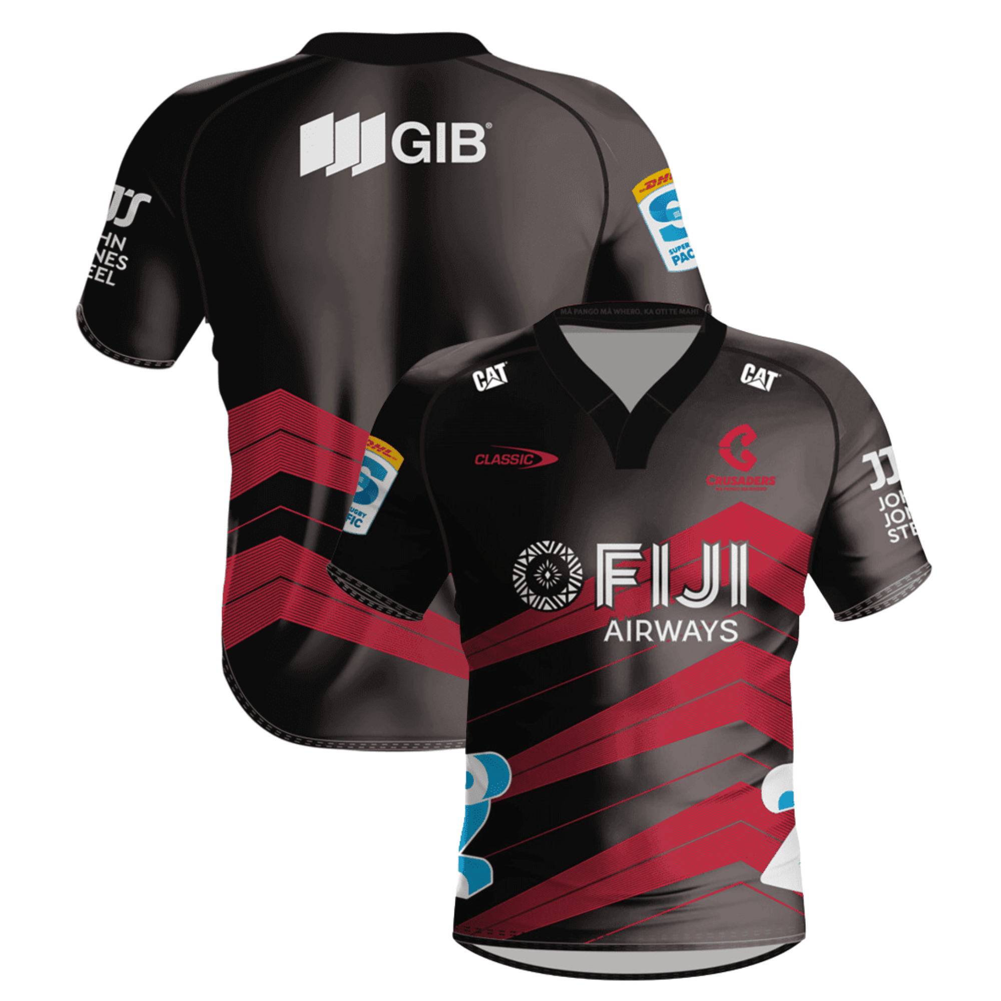 Crusaders Super Rugby 2024 Away Men Jersey – Black