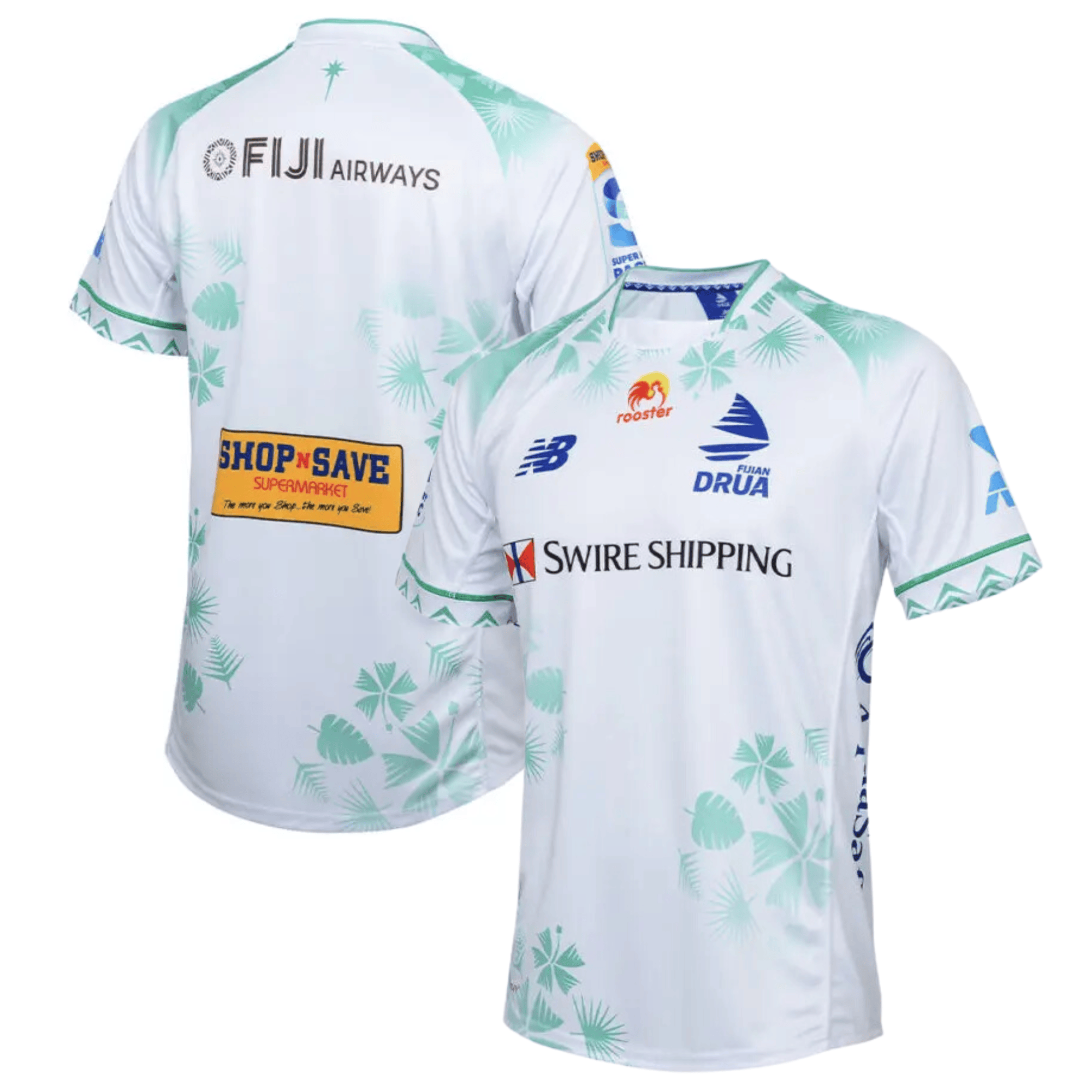 Fijian Drua Super Rugby 2024 Away Men Jersey – White