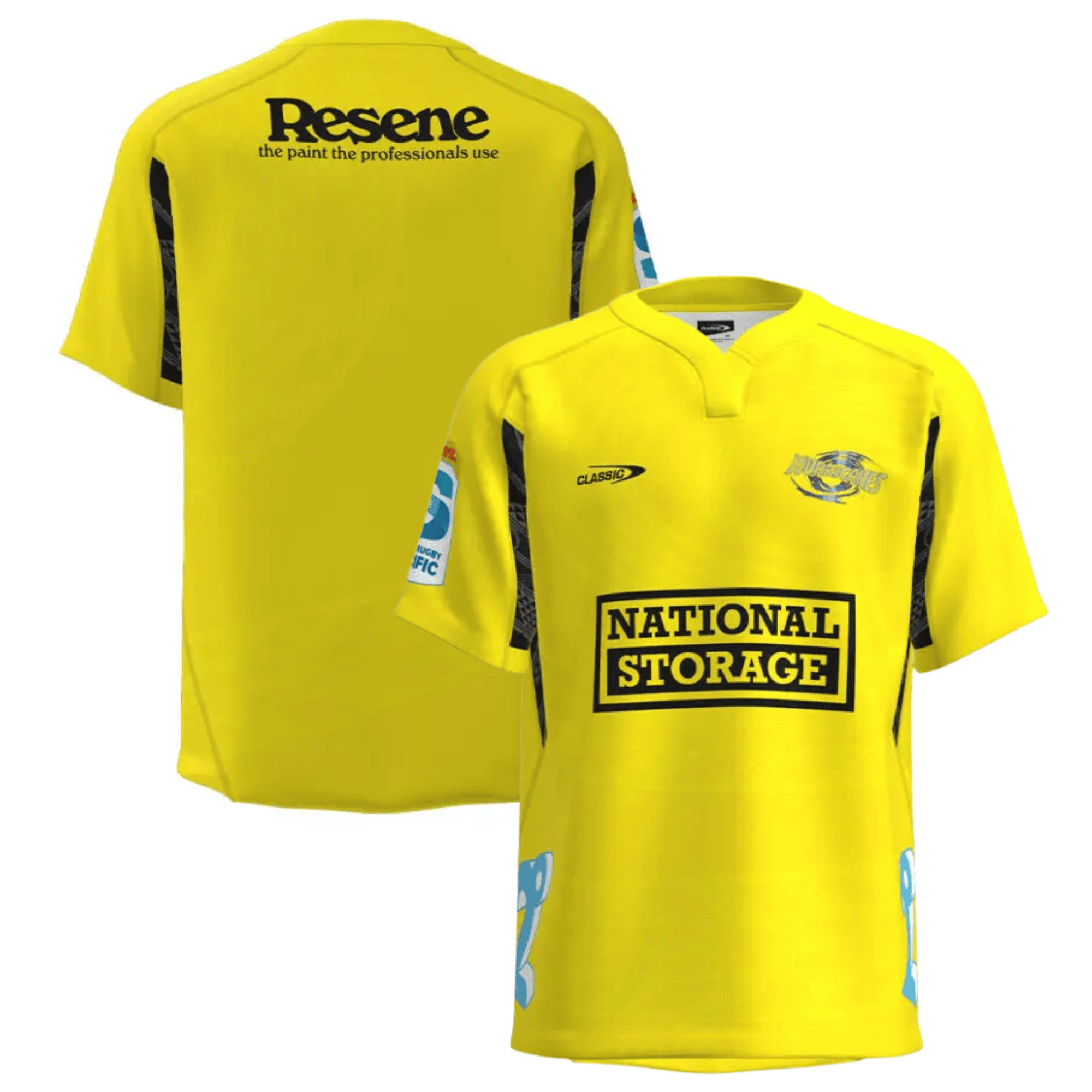 Wellington Hurricanes Super Rugby 2024 Home Men Jersey – Yellow