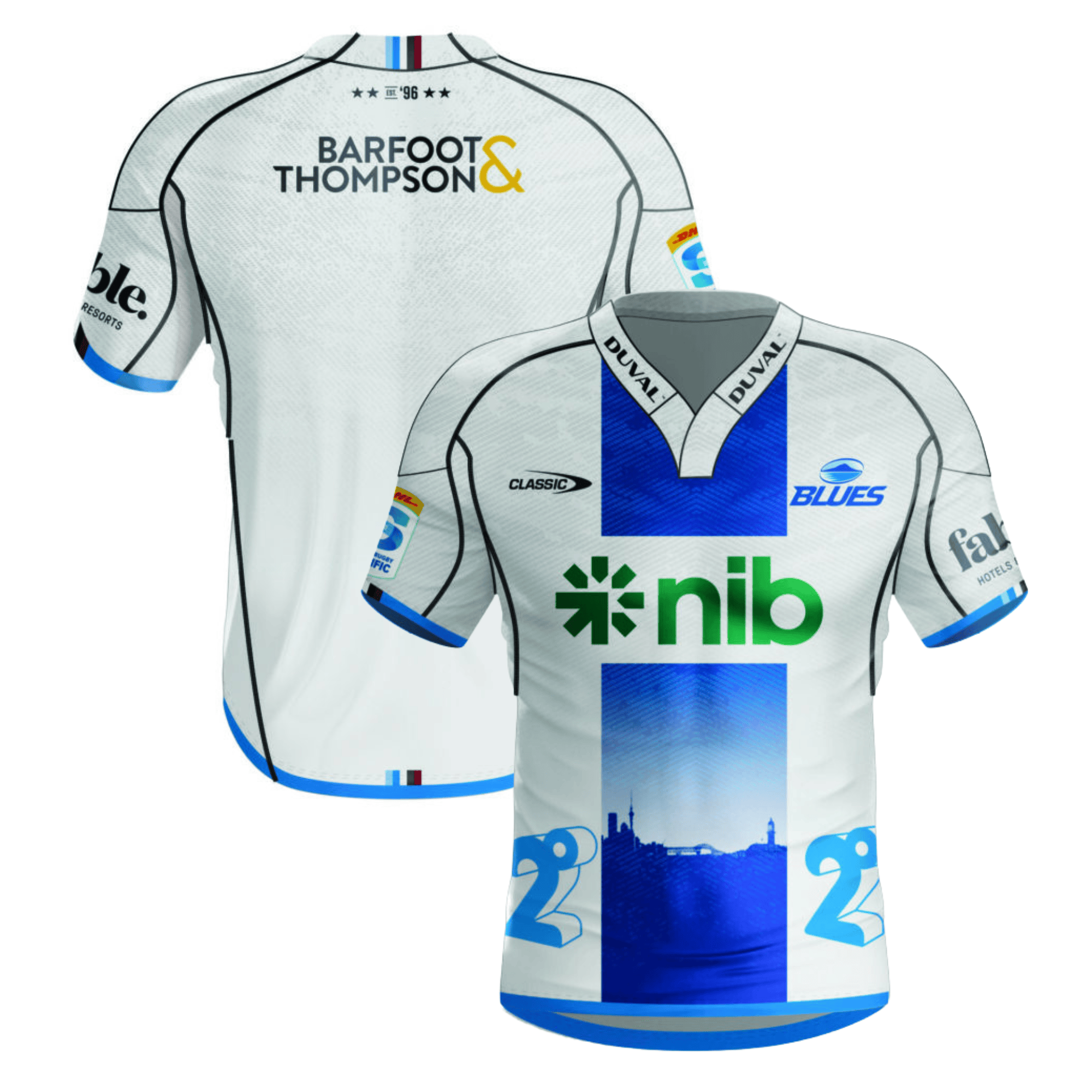 Blues Super Rugby 2024 Away Men Jersey – White