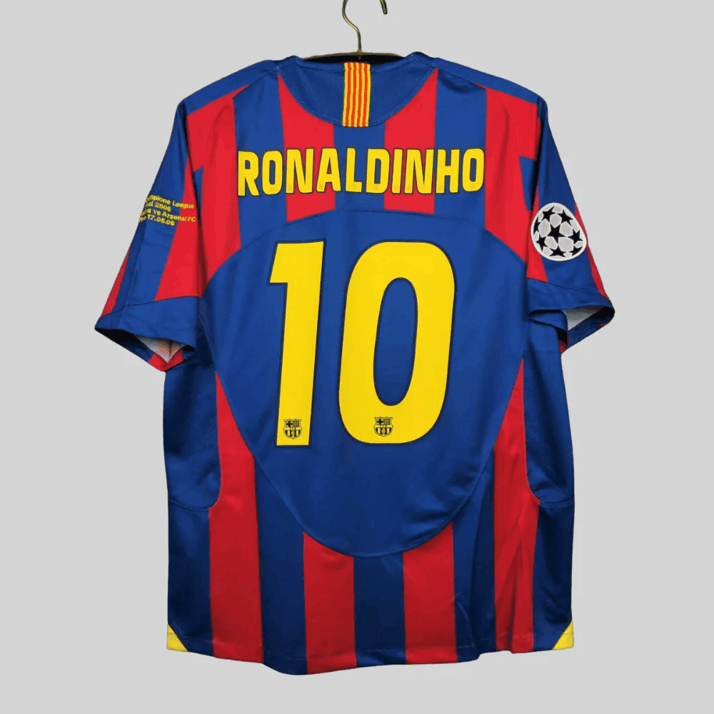 Ronaldinho 10 Barcelona 2005-2006 Retro Home Jersey – Men