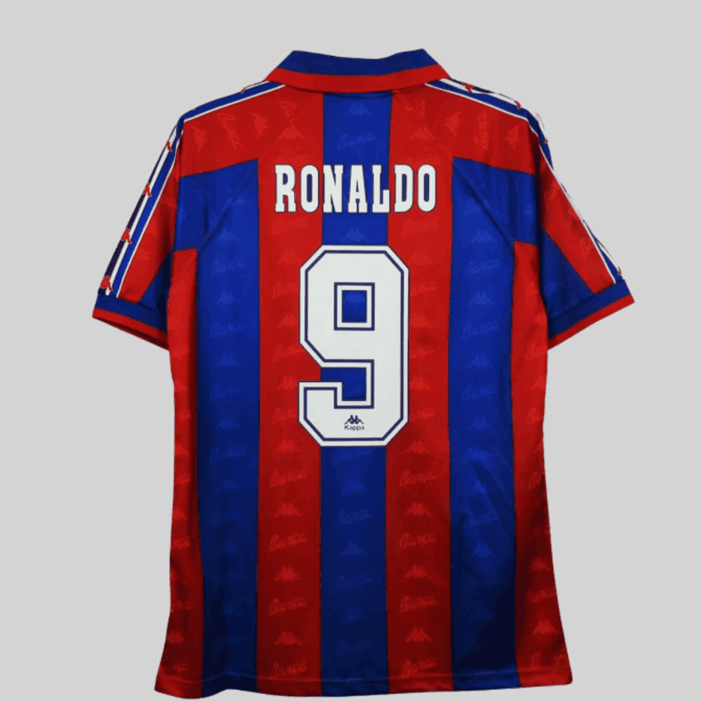 Ronaldo 9 Barcelona 1995-1997 Retro Home Jersey – Men