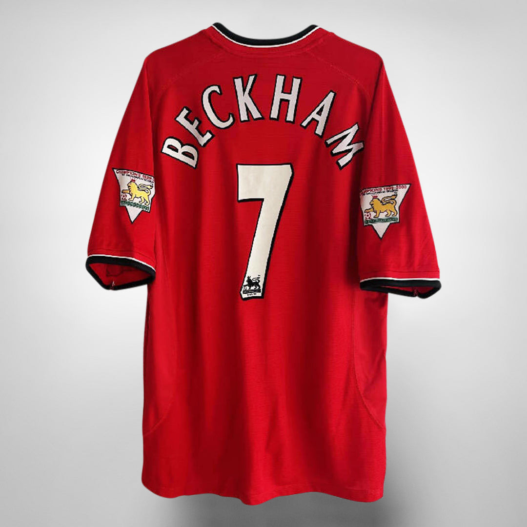 David Beckham 7 Manchester United 2000-2002 Home Retro Jersey – Men