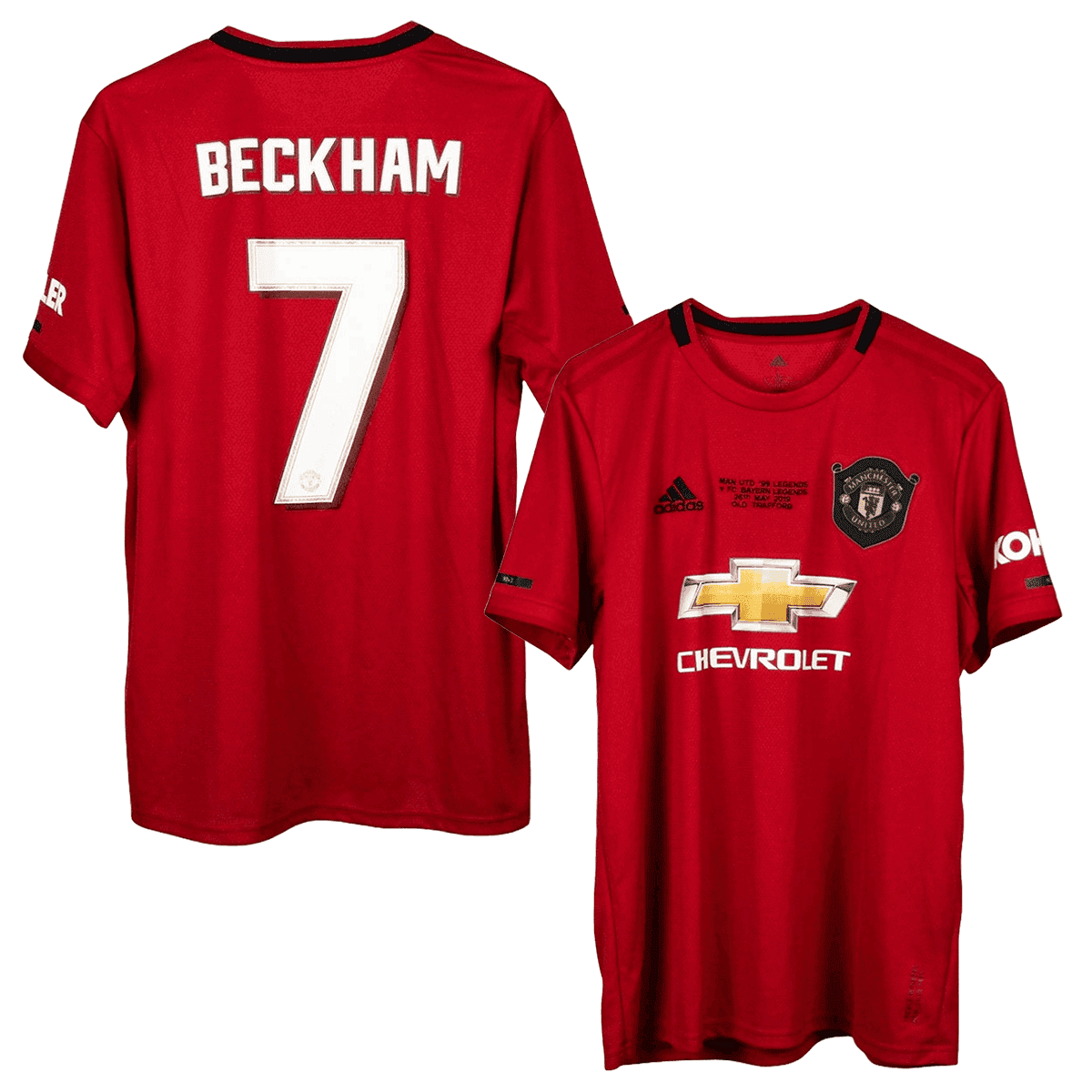 David Beckham 7 Manchester United 2019-2020 Adidas Home Retro Jersey – Men