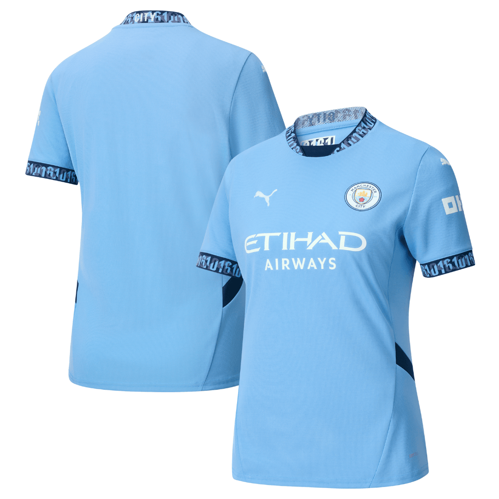 Manchester City 2024/25 Women's Team Home Women Jersey – Light Blue