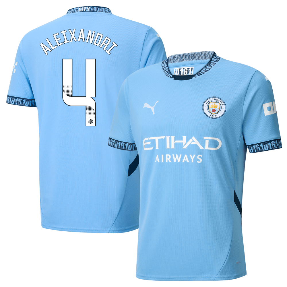 Laia Aleixandri 4 Manchester City 2024/25 Women's Team Home Men Jersey – Light Blue