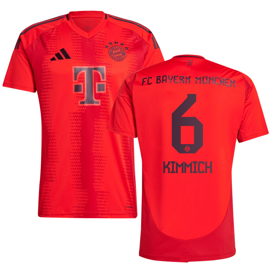 Joshua Kimmich 6 Bayern Munich 2024/25 Home Jersey – Men, Red