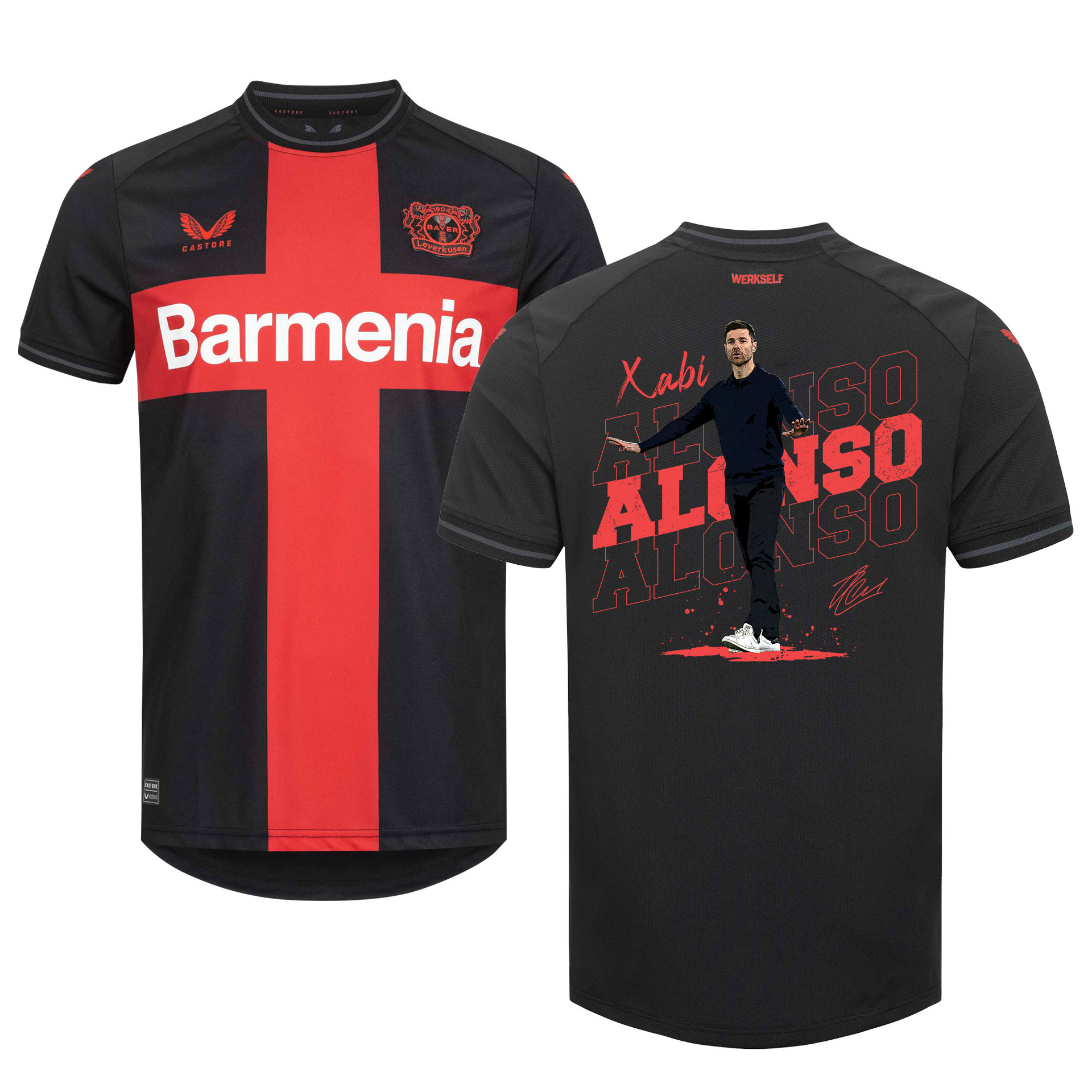 Xabi Alonso Bayer 04 Leverkusen 2023/24 Home Jersey – A Talented Coach Limited Edition