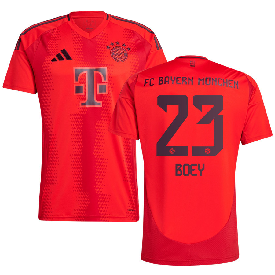 Sacha Boey 23 Bayern Munich 2024/25 Home Jersey – Men, Red