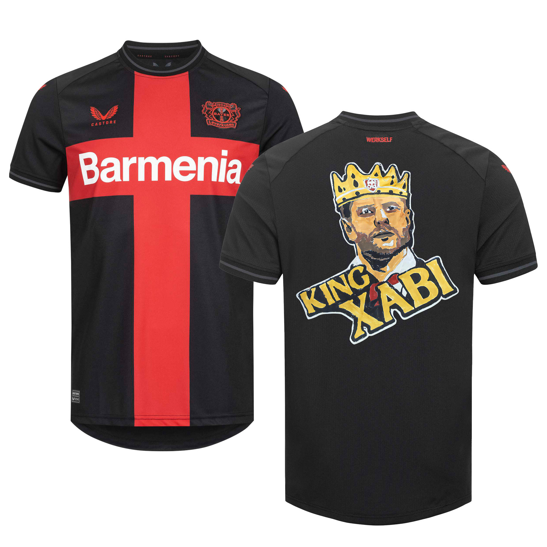 Xabi Alonso Bayer 04 Leverkusen 2023/24 Wear The Crown Home Jersey – Men