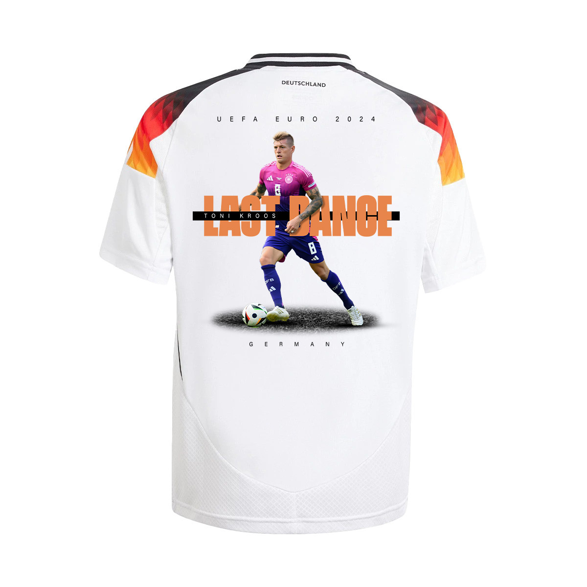 Toni Kroos 8 and The Final Kick On The Pitch Germany 2024/25 YOUTH Jersey – UEFA Foundation Patch