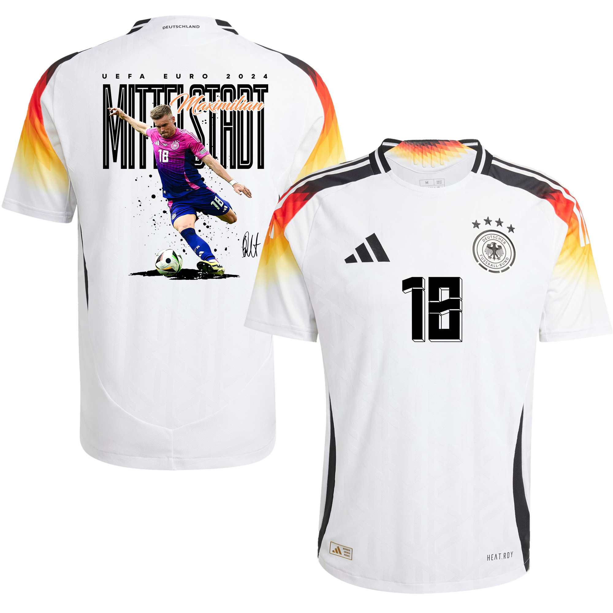 Maximilian Mittelstdt 18 Football Icon Germany 2024/25 Home Jersey – Men, White