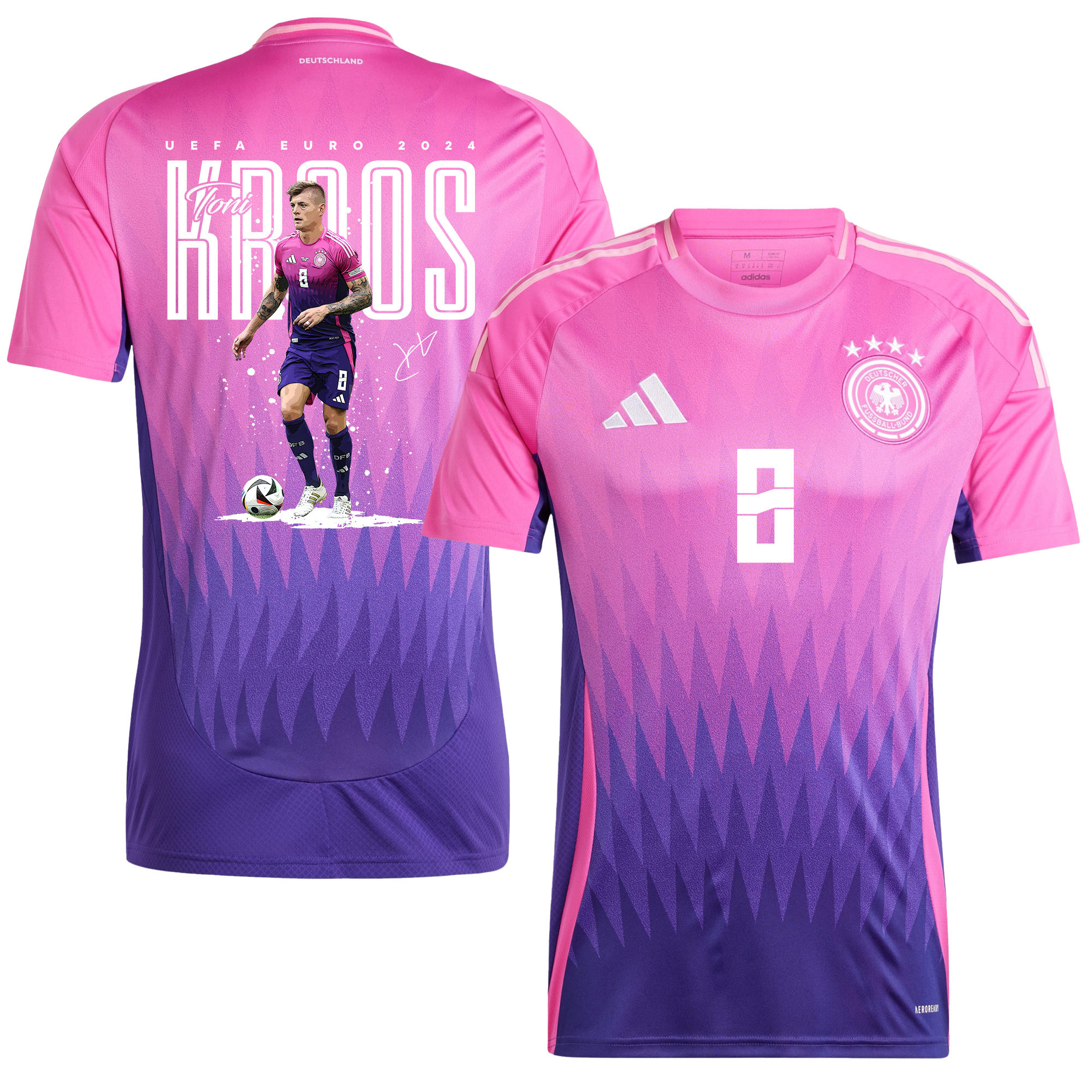 Toni Kroos 8 Iconic Player Signed Germany 2024/25 Away Jersey – Men