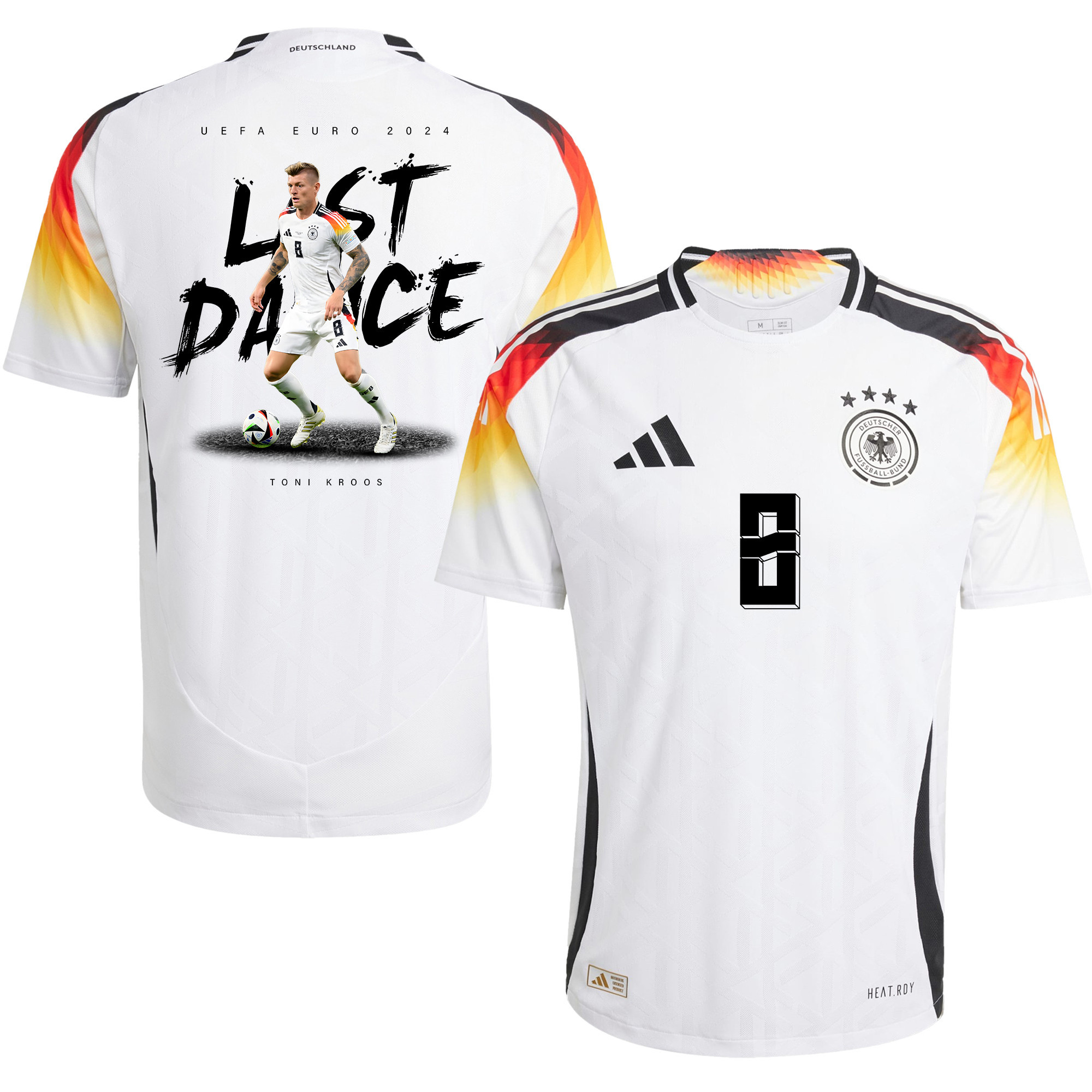 Toni Kroos 8 Last Dance of a Legend Germany 2024/25 Home Jersey – Men, White