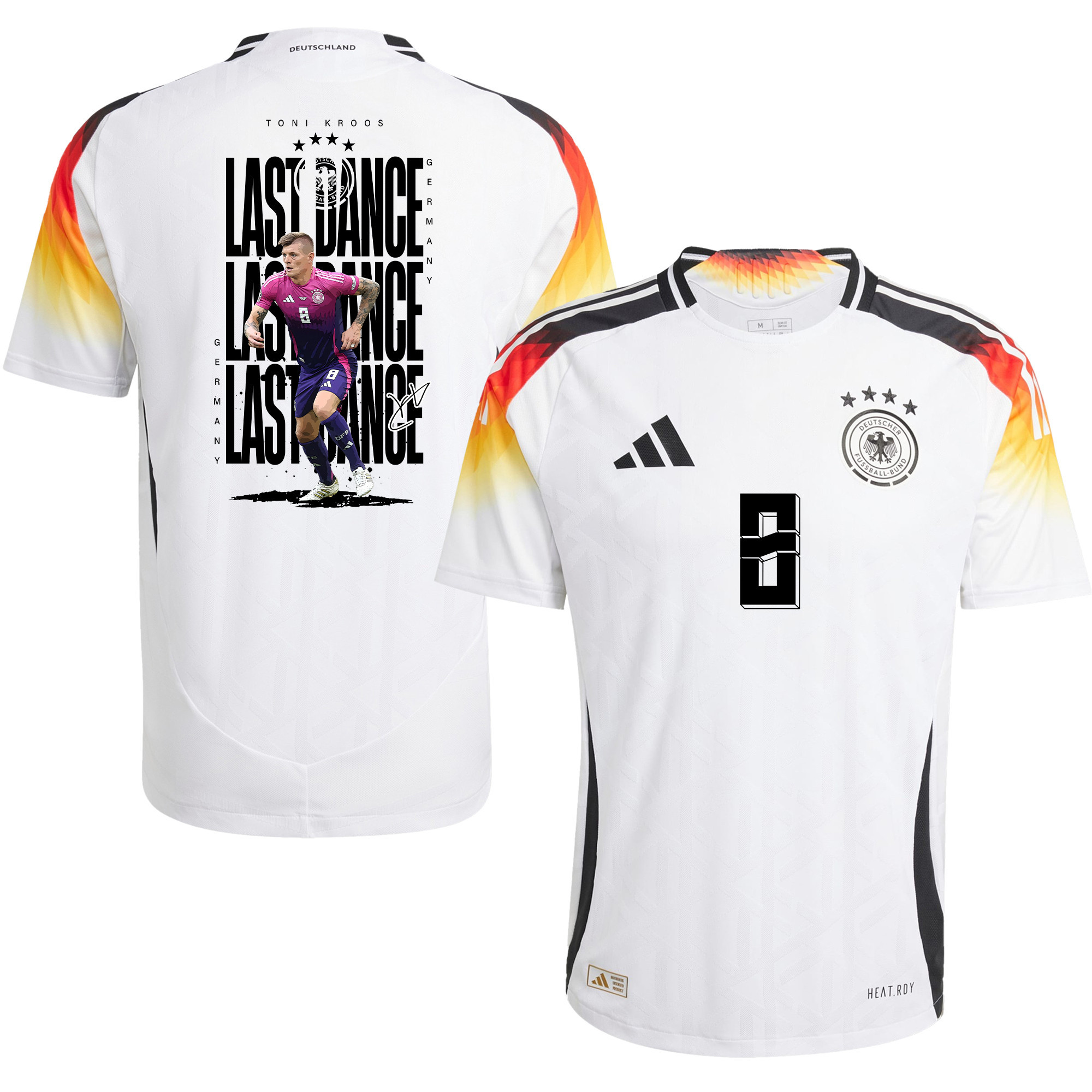 Toni Kroos 8 The Last Dance On The Pitch Germany 2024/25 Home Jersey – Men, White