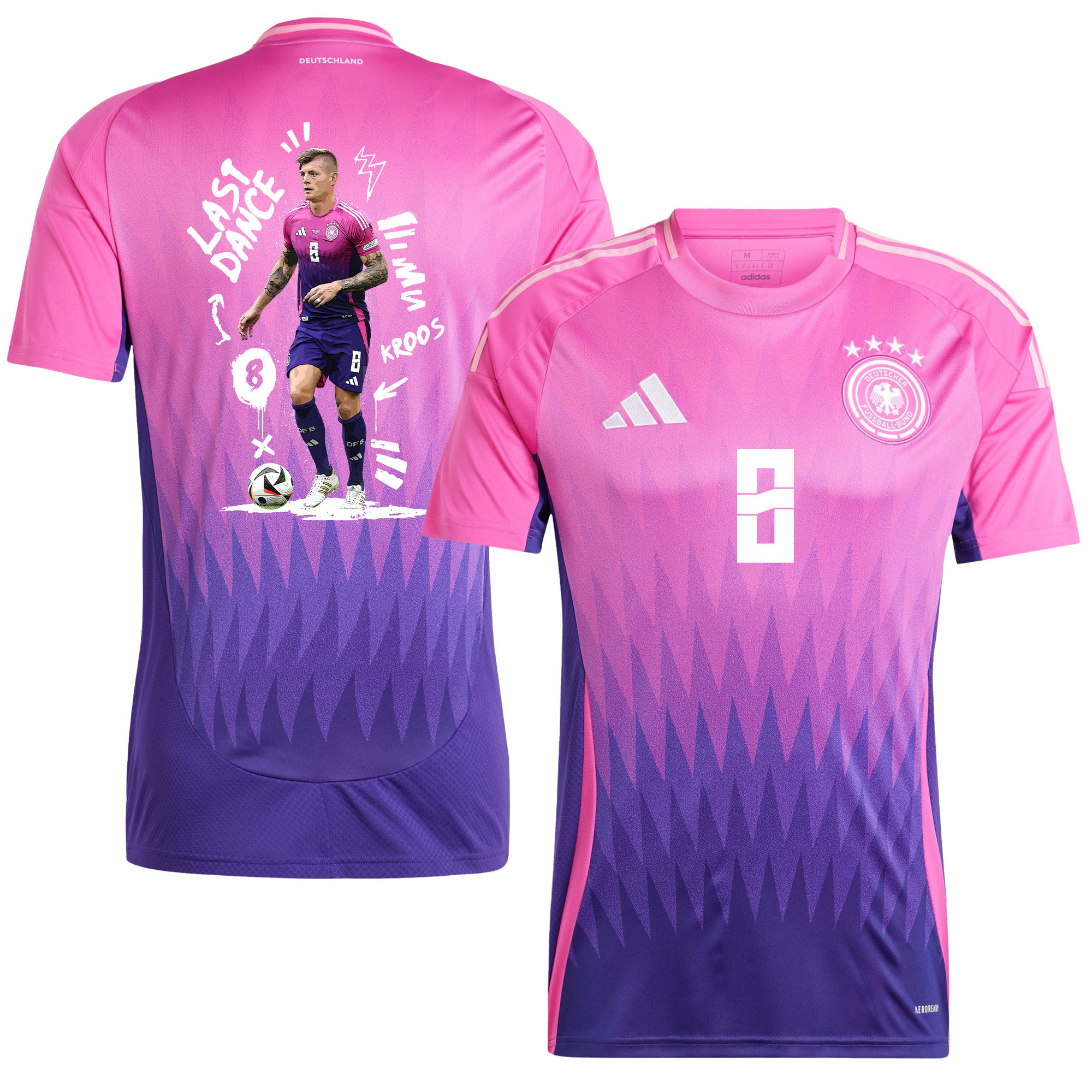 Toni Kroos 8 Farewell to Football Germany 2024/25 Away Jersey – Men