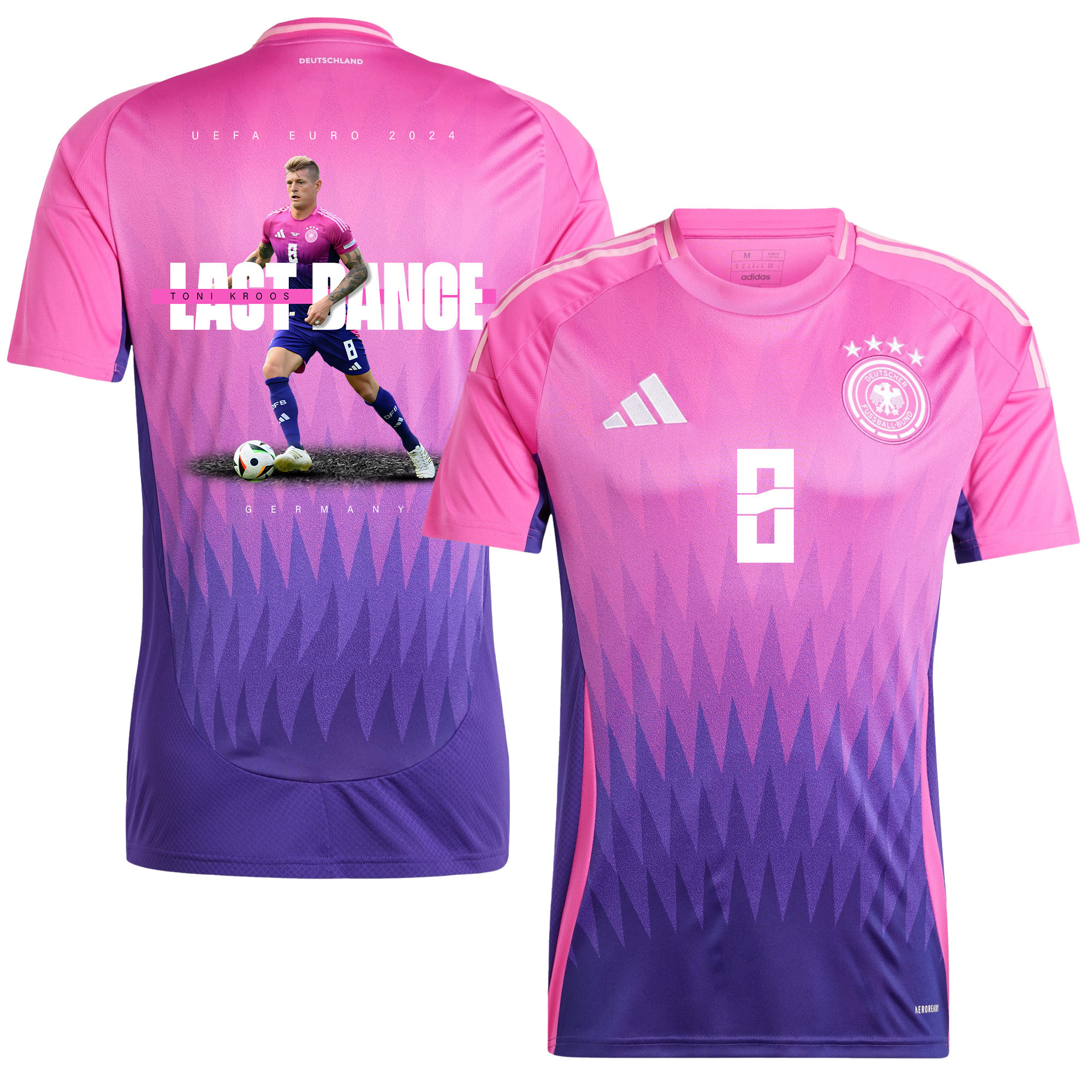 Toni Kroos 8 and The Final Kick On The Pitch Germany 2024/25 Away Jersey – Men