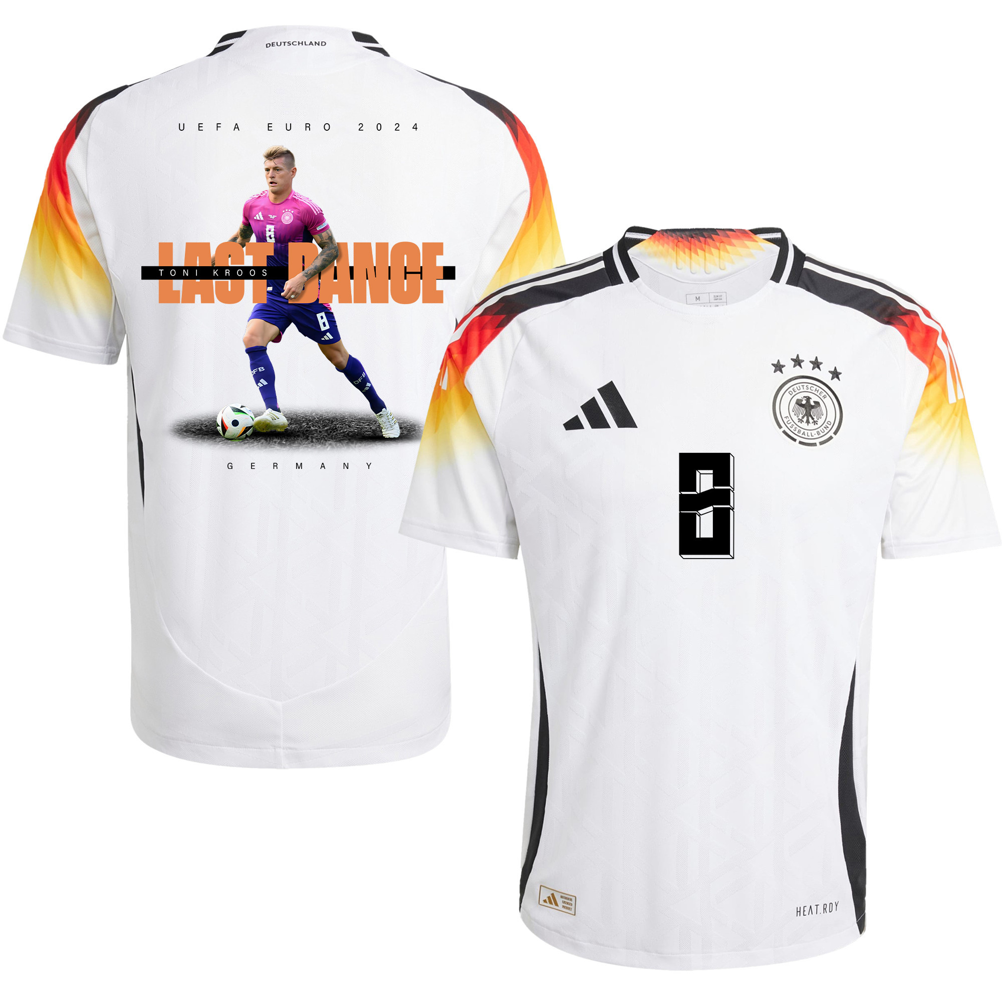 Toni Kroos 8 and The Final Kick On The Pitch Germany 2024/25 Home Jersey – Men