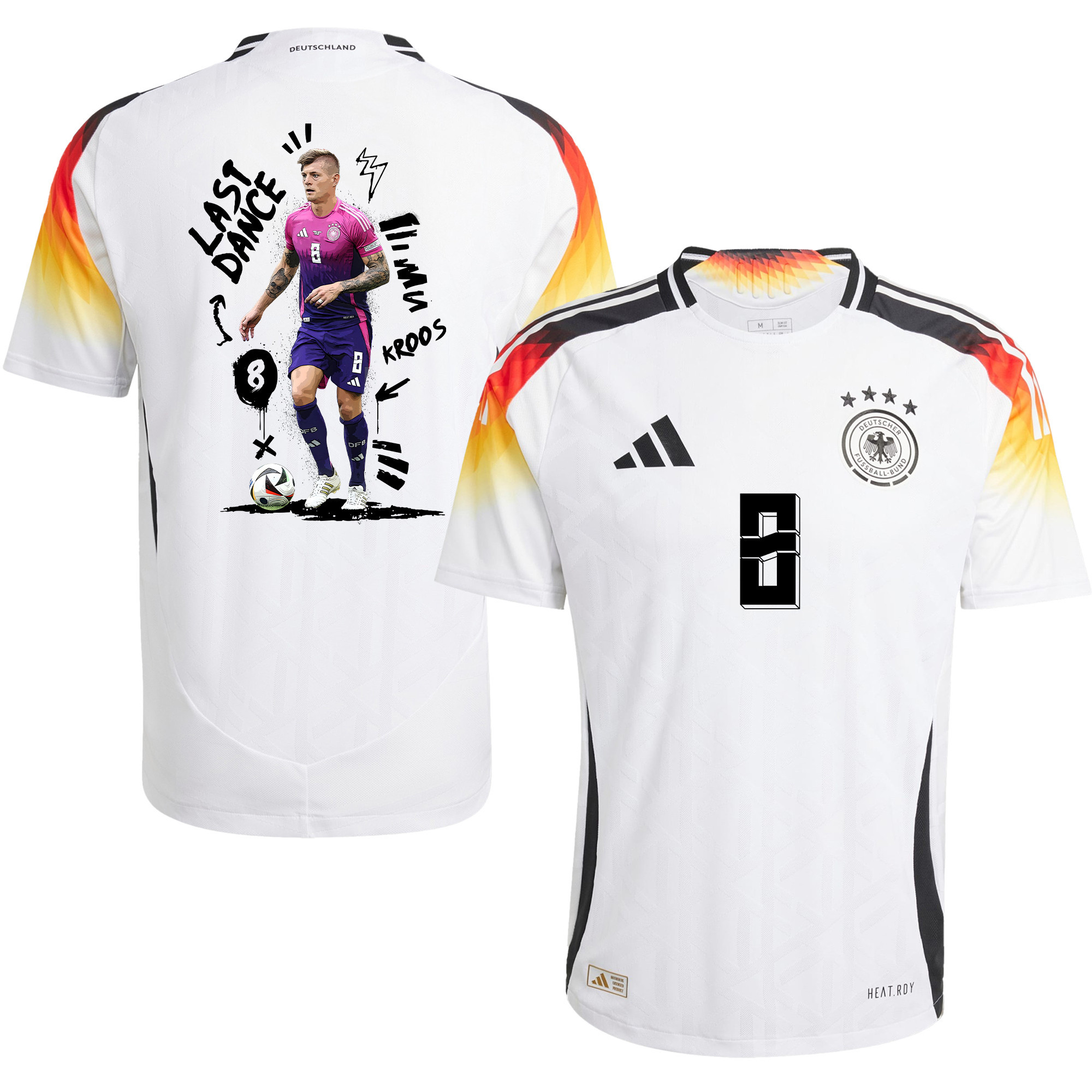 Toni Kroos 8 Farewell to Football Germany 2024/25 Home Jersey – Men