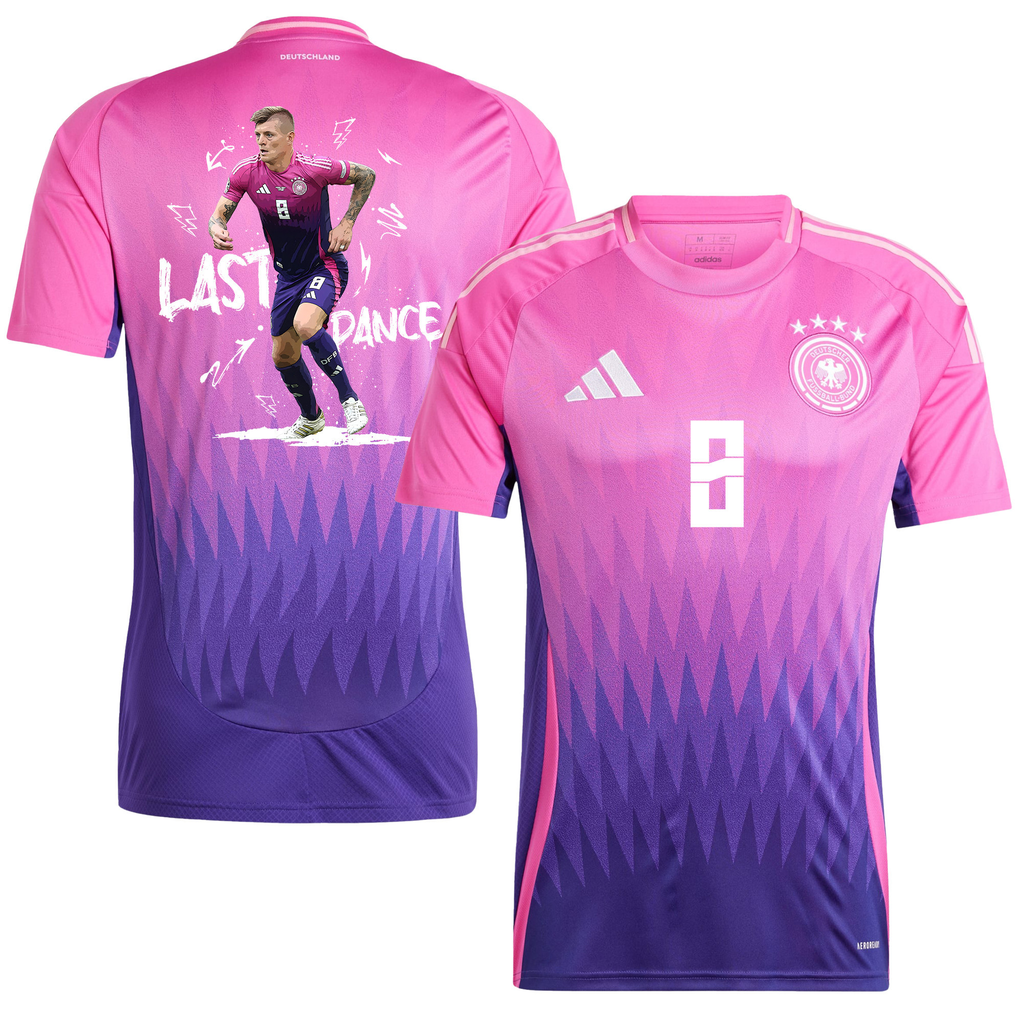 Toni Kroos 8 Embracing the Last Dance Germany 2024/25 Away Jersey – Men