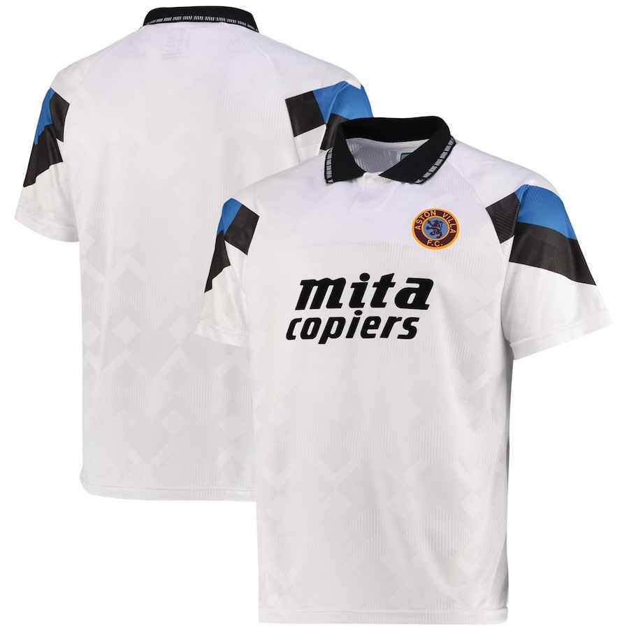 Aston Villa 1990 Away Jersey – Men, White