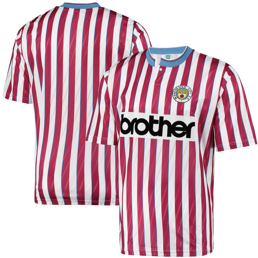 Manchester City 1988 Away Jersey – Men, Red