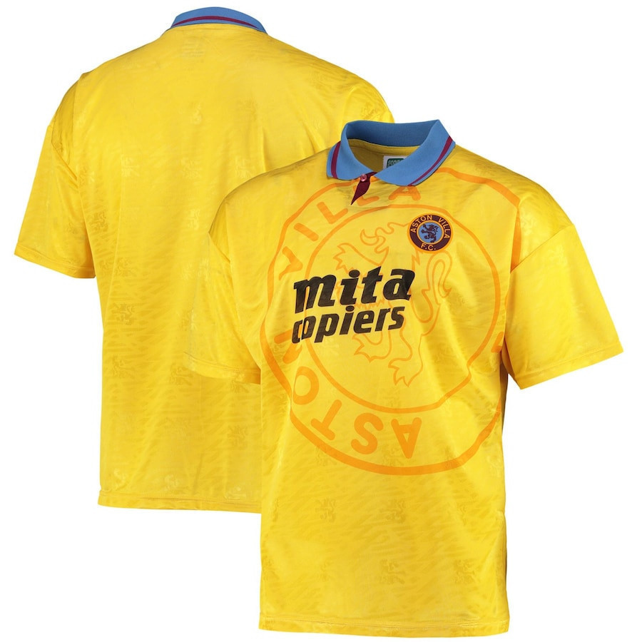 Aston Villa 1990 Third Jersey – Men, Yellow