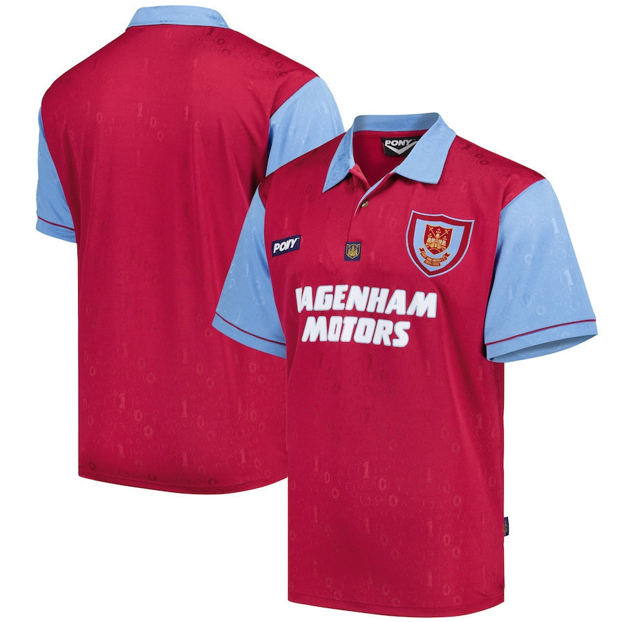 West Ham United 1995-97 Retro Centenary Home Jersey – Men, Red