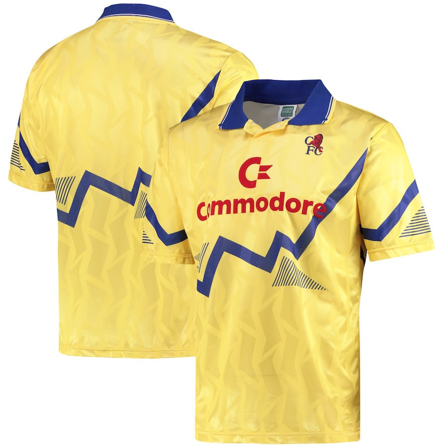 Chelsea 1990 Third Retro Jersey – Men, Yellow