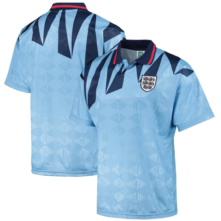 England FA 1990 'INTER' Third Jersey – Men, Light Blue