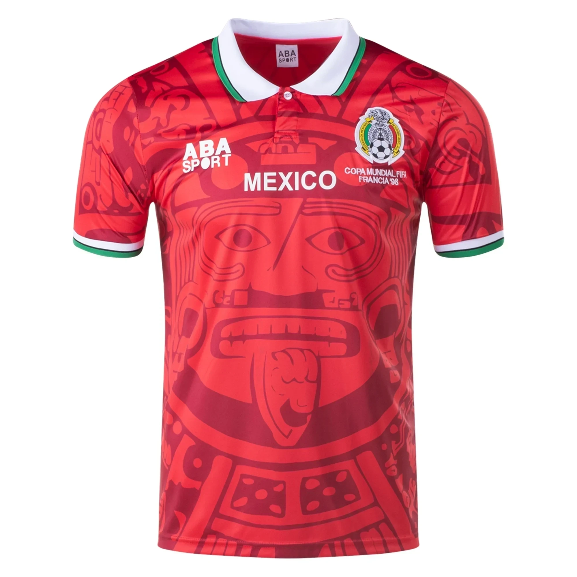Mexico 1998 Fourth Men Retro Jersey – Red