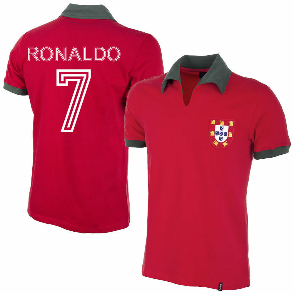 Ronaldo 7 Portugal 1972-1973 Home Retro Jersey – Men, Red