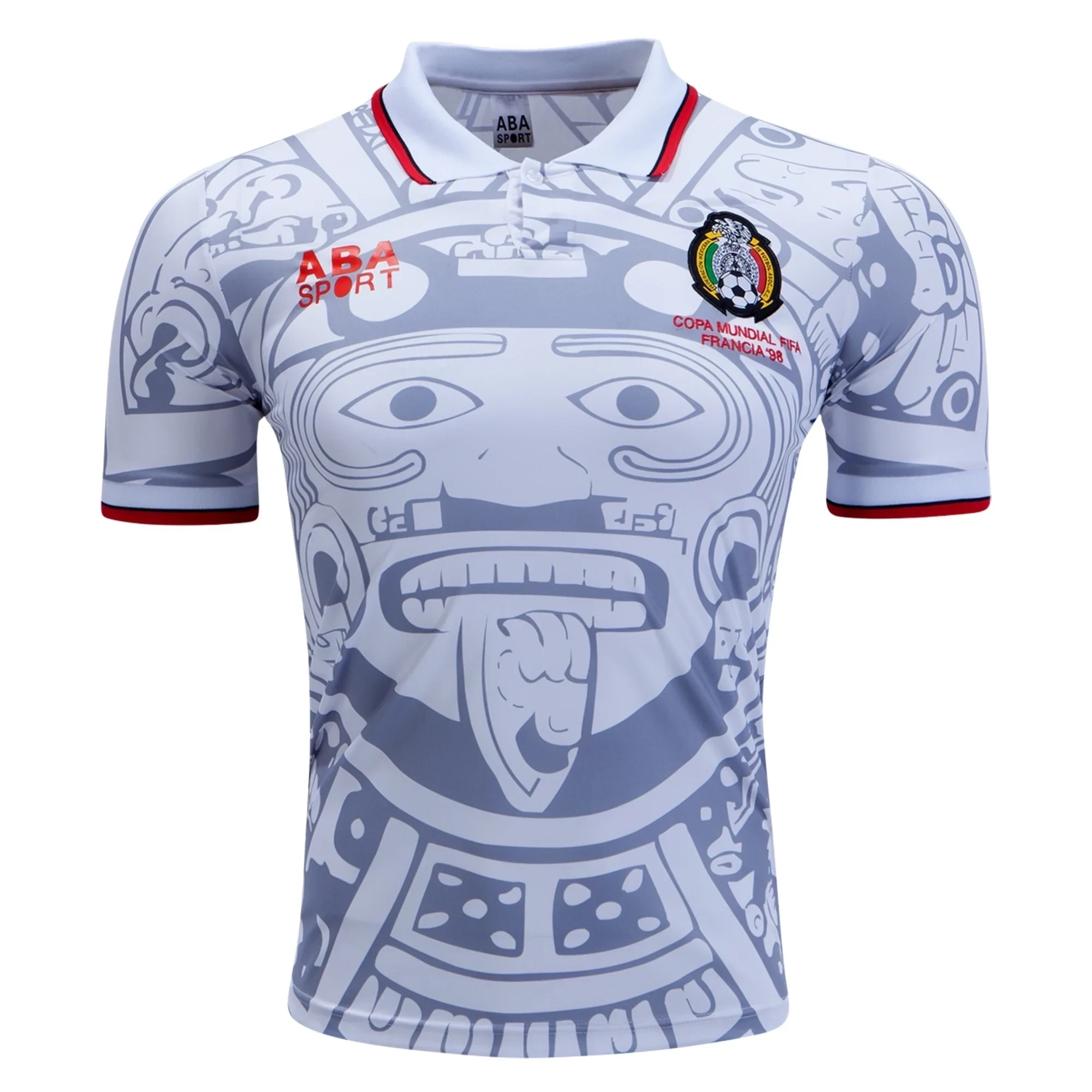 Mexico 1998 Away Men Retro Jersey – White