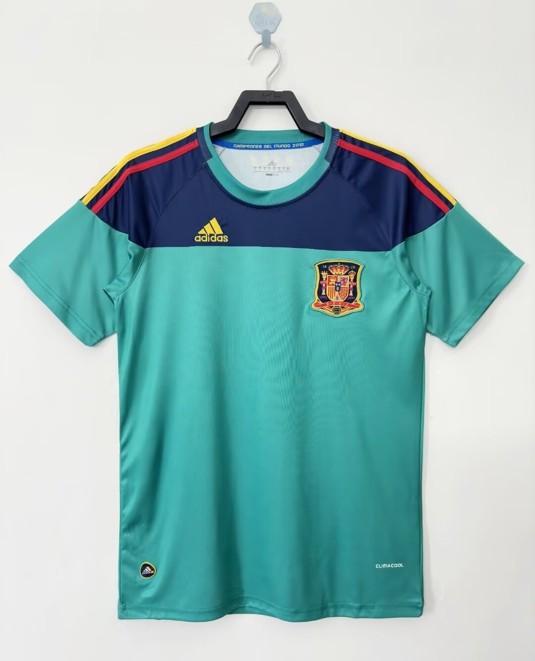 Spain 2010 Goalkeeper Retro Jersey – Men, Aqua