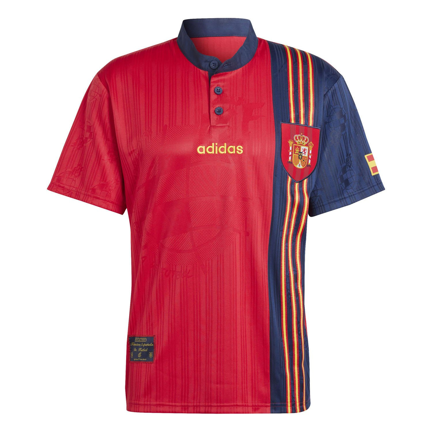 Spain 1996 Home Men Retro Jersey – Red