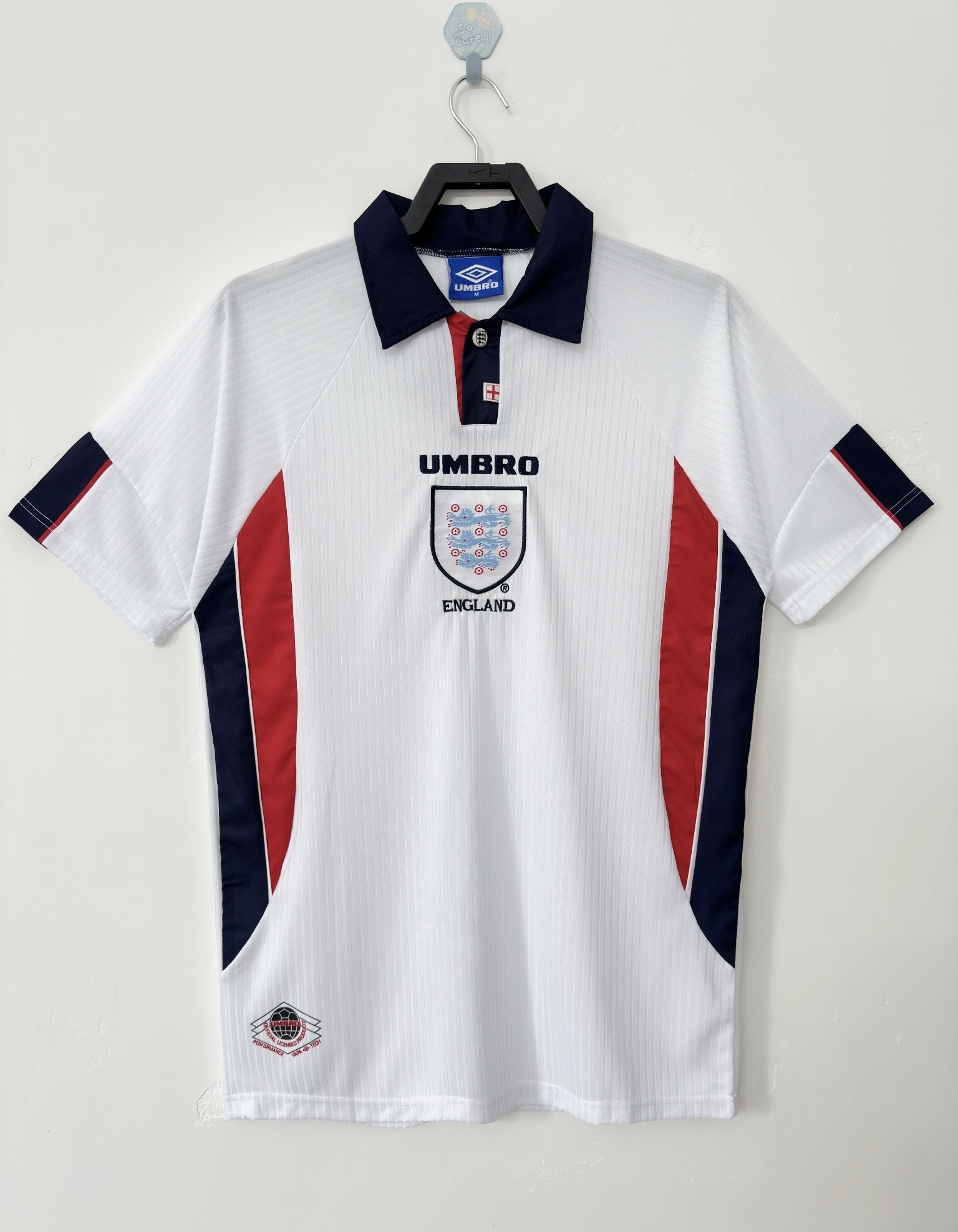England 1998 Home Retro Jersey – Men, White