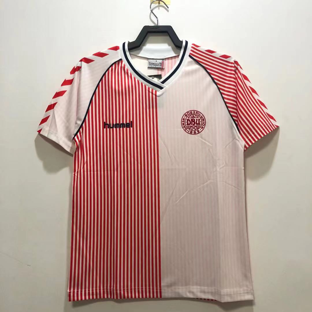 Denmark 1986 Home Retro Jersey – Men White