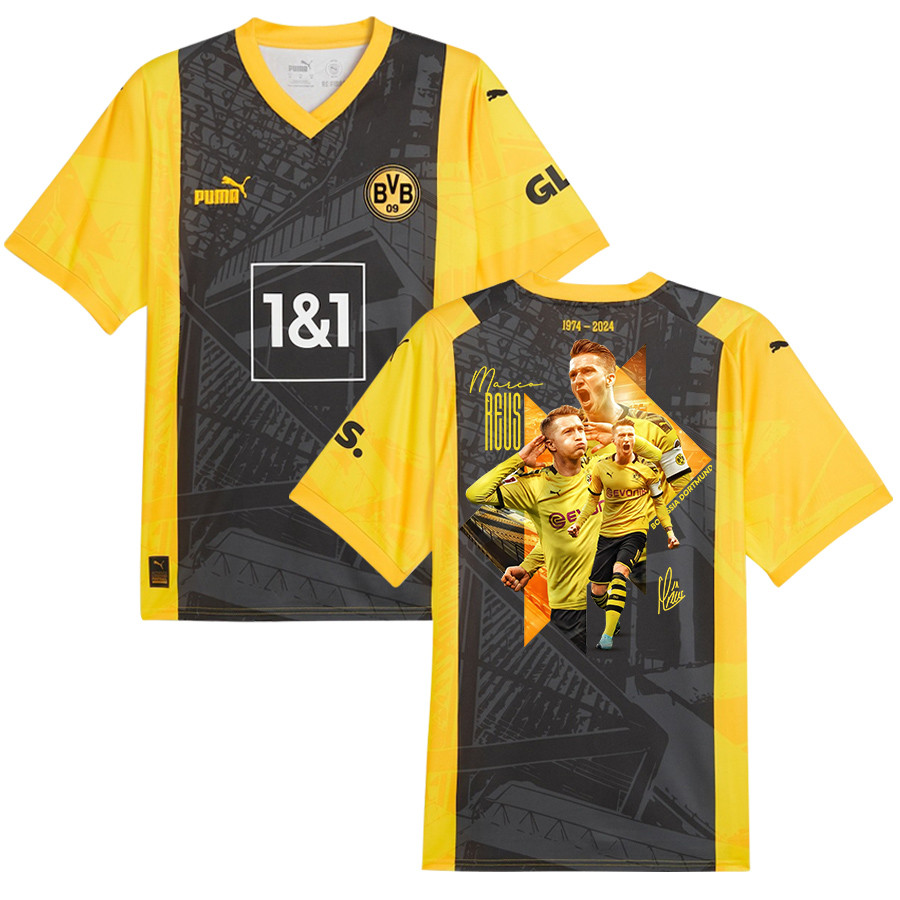 Marco Reus 11 Signed Cheering Borussia Dortmund Special Edition Jersey Autographed – Men, Yellow