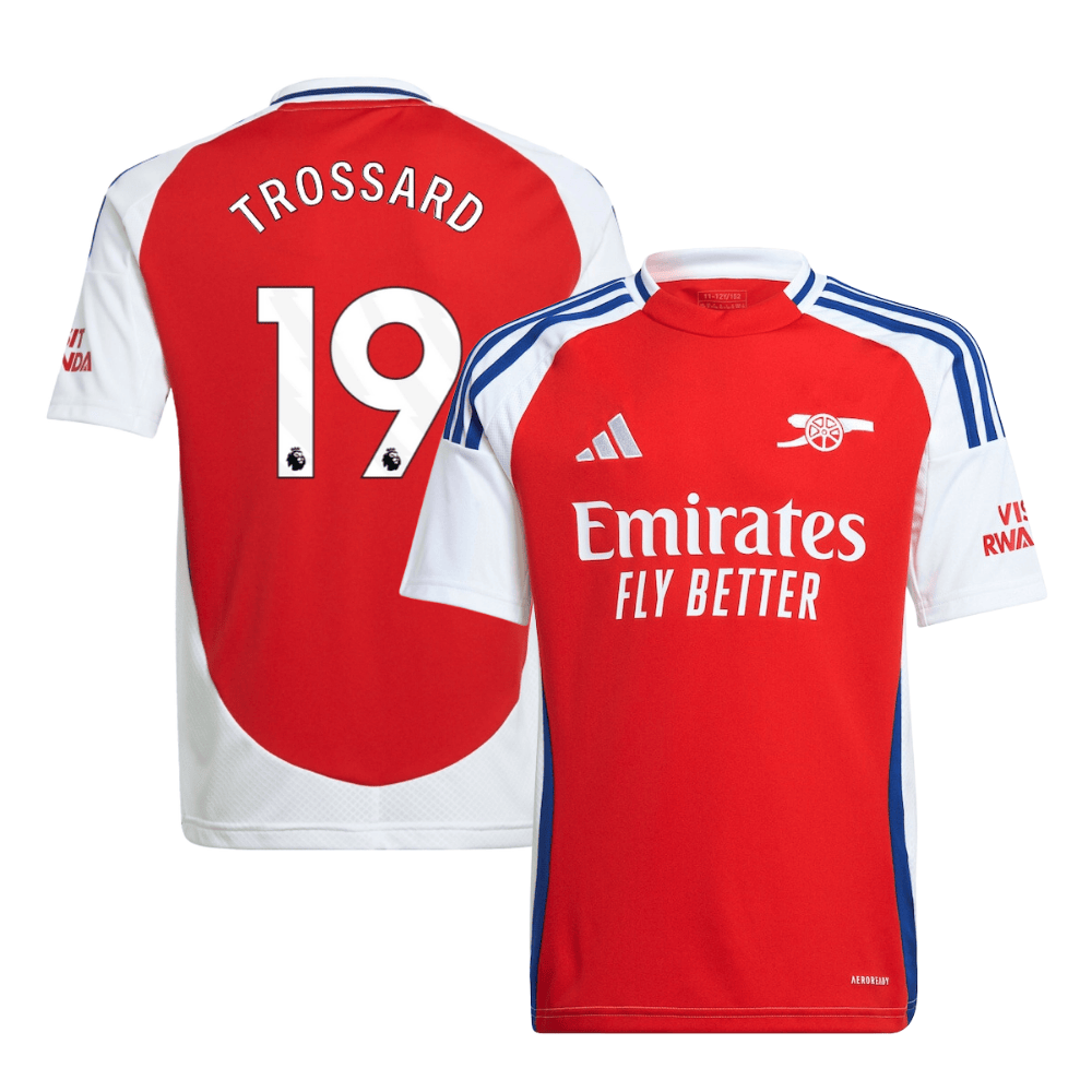 Leandro Trossard 19 Arsenal 2024/25 Home YOUTH Jersey – Red