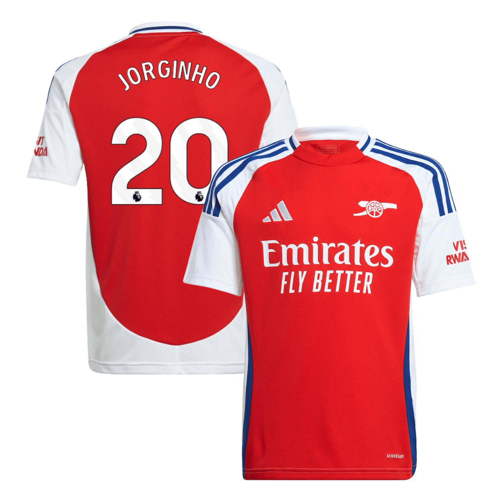 Jorginho 20 Arsenal 2024/25 Home YOUTH Jersey – Red