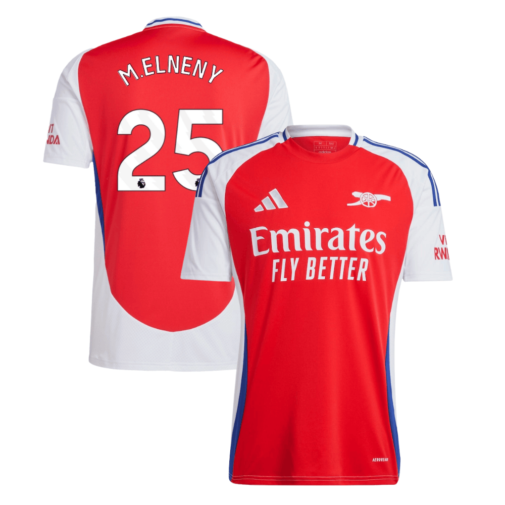 Mohamed Elneny 25 Arsenal 2024/25 Home Men Jersey – Red