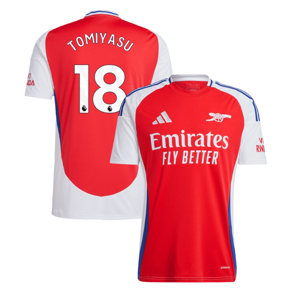 Takehiro Tomiyasu 18 Arsenal 2024/25 Home Men Jersey – Red