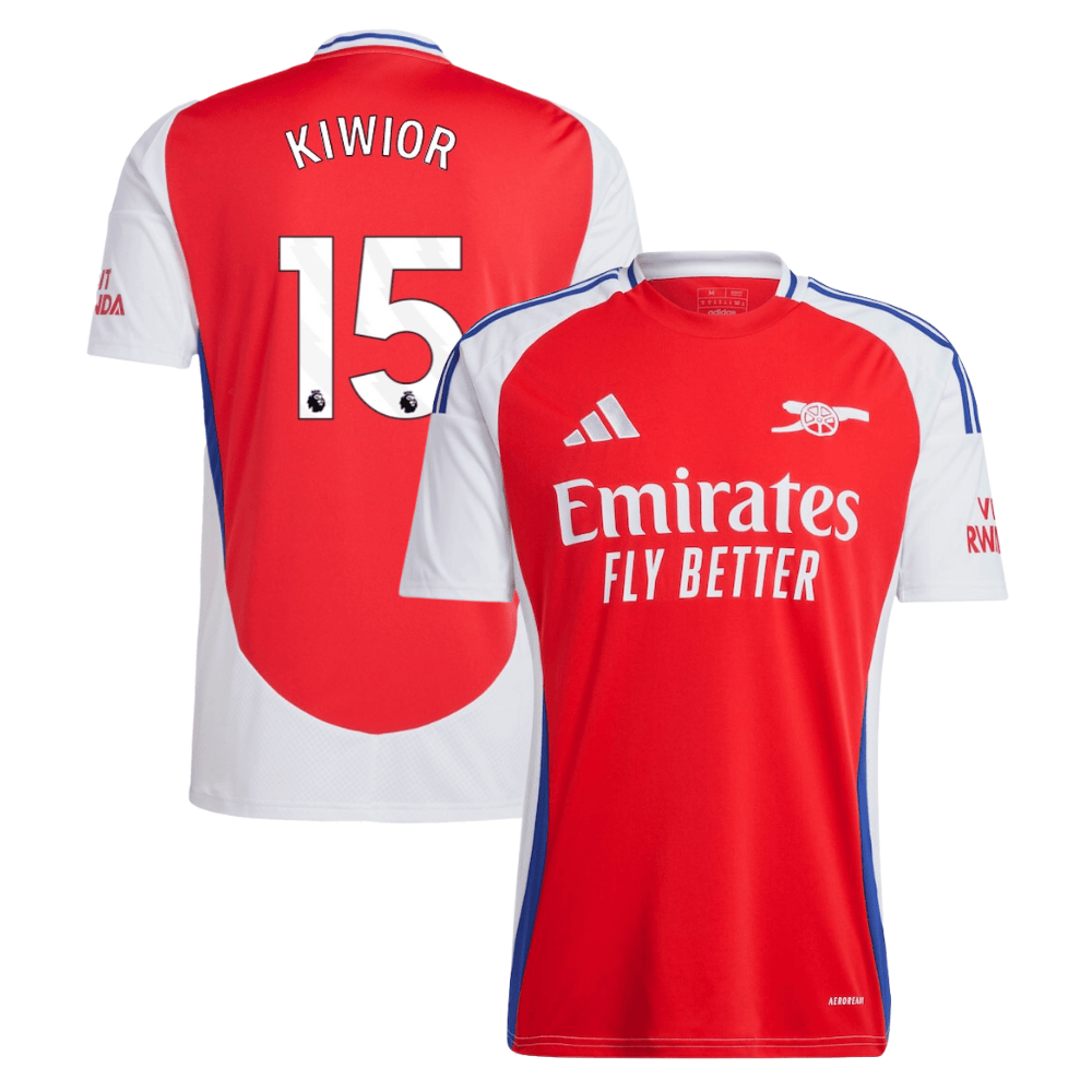 Jakub Kiwior 15 Arsenal 2024/25 Home Men Jersey – Red